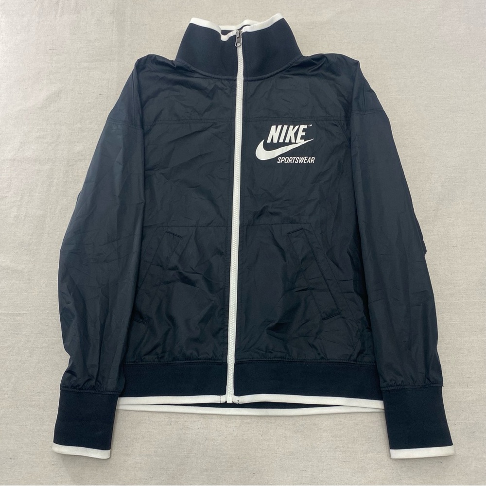 Nike Sportswear Women’s Track Jacket XS Black Windrunner Zip-Up (886946-010)